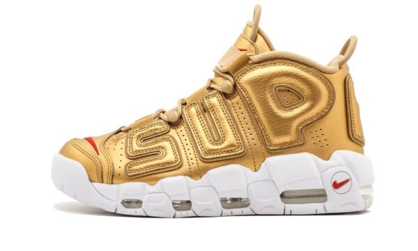 Air More Uptempo x Supreme Metallic Gold