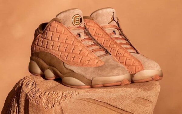 Air Jordan 13 Retro Low x CLOT Sepia Stone