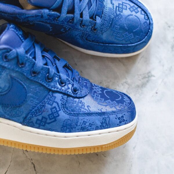 Air Force 1 x Clot Blue Silk